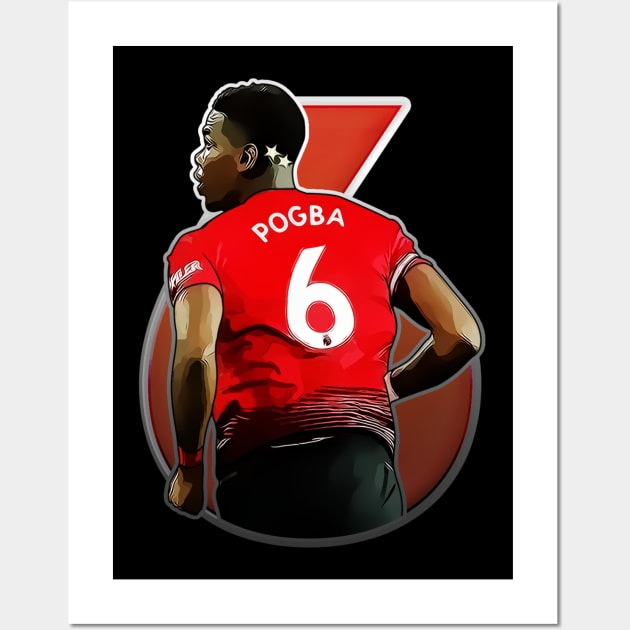 Pogba 6 Wall Art by InspireSoccer